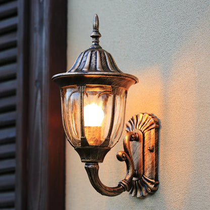 Aive Scrolled Arm Lantern Outdoor Wall Light | Celestre