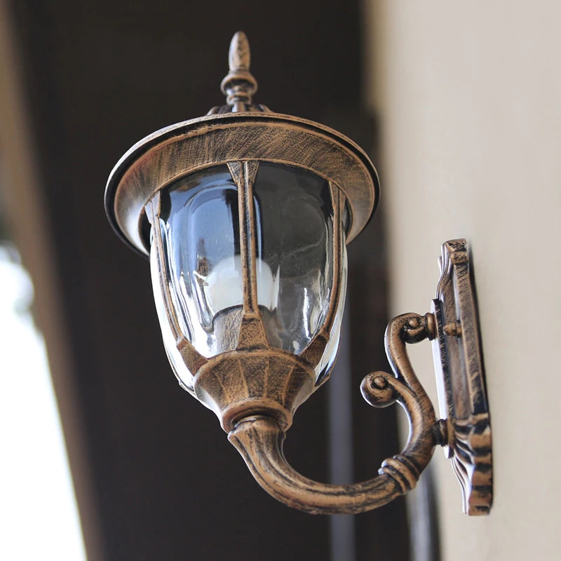 Aive Scrolled Arm Lantern Outdoor Wall Light | Celestre