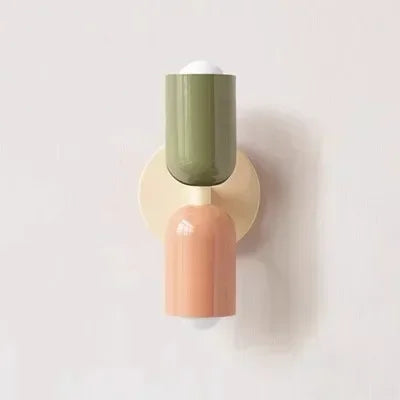 Elrae Macaron Wall Light Pink Green | Celestre