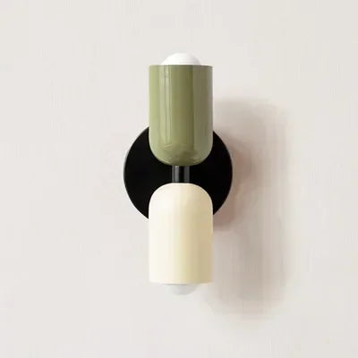 Elrae Macaron Wall Light Black Green White | Celestre