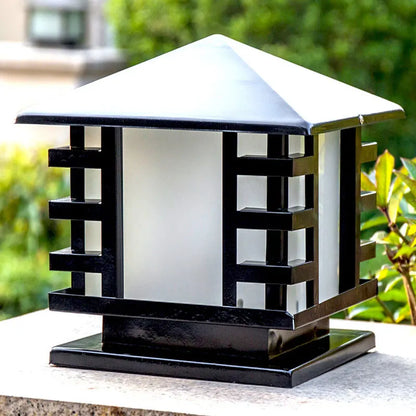 Ovan Lantern Square Pillar Light Black | Celestre