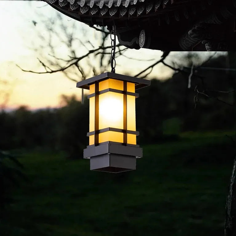 Sini Column Lantern Outdoor Pendant Light | Celestre