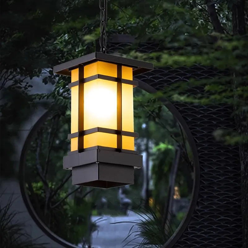 Sini Column Lantern Outdoor Pendant Light | Celestre
