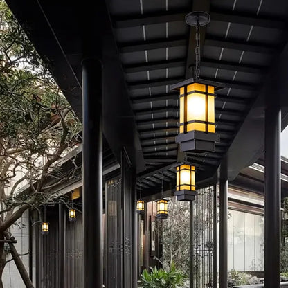 Sini Column Lantern Outdoor Pendant Light | Celestre
