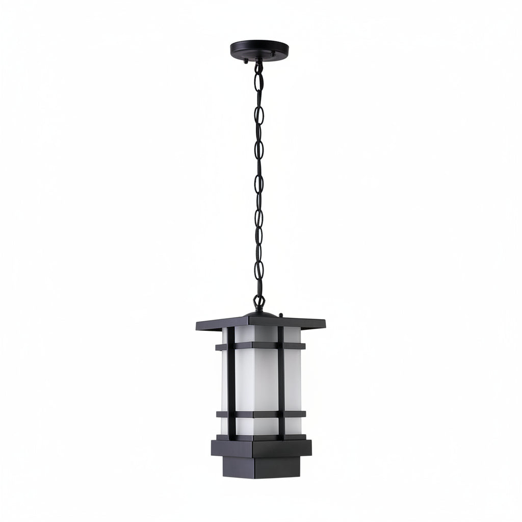Sini Column Lantern Outdoor Pendant Light White | Celestre