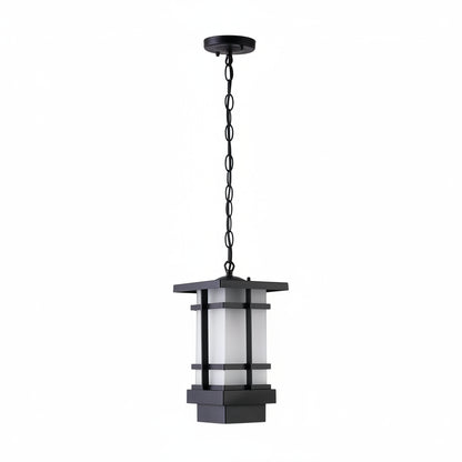 Sini Column Lantern Outdoor Pendant Light White | Celestre