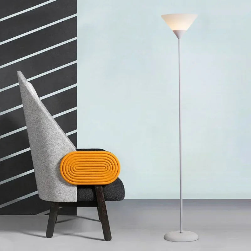 Lova Torchiere Floor Lamp White | Celestre