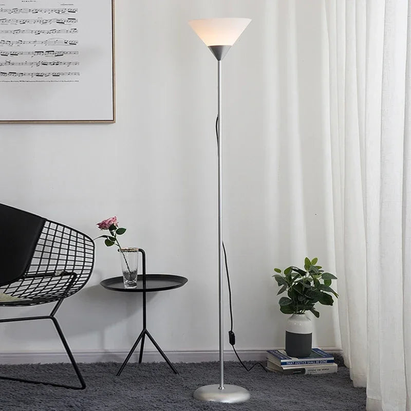 Lova Torchiere Floor Lamp Silver | Celestre
