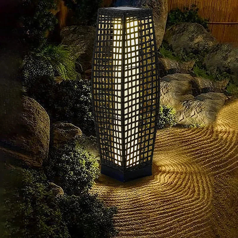 Jena Solar Cage Outdoor Floor Lamp | Celestre