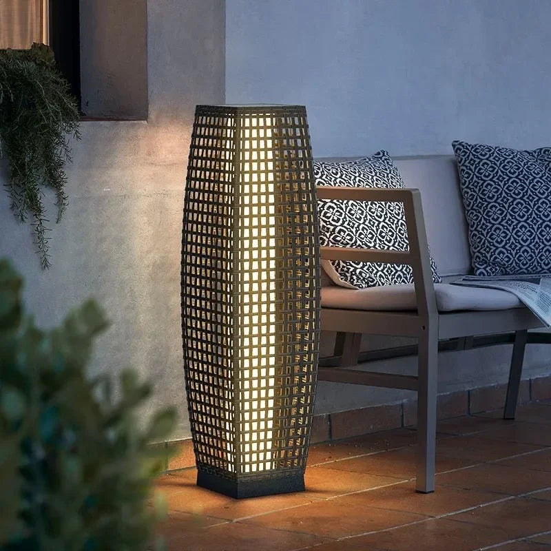 Jena Solar Cage Outdoor Floor Lamp | Celestre
