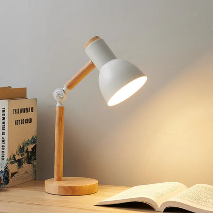 Eva Nordic Wooden LED Table Lamp White | Celestre