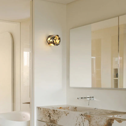Tiza Cylindrical Marble Wall Light | Celestre