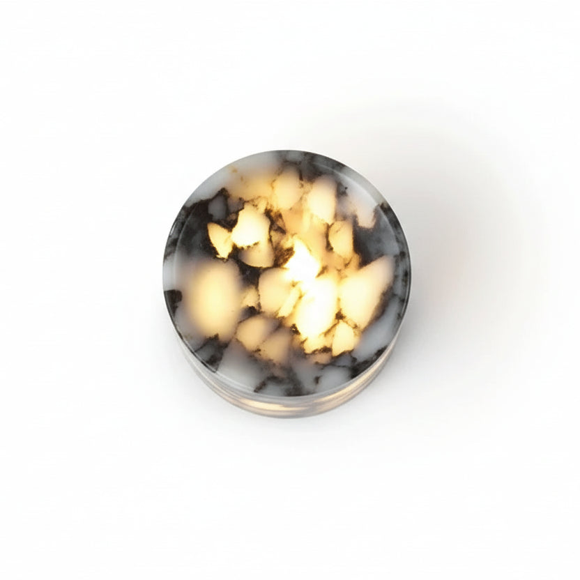 Tiza Cylindrical Marble Wall Light | Celestre