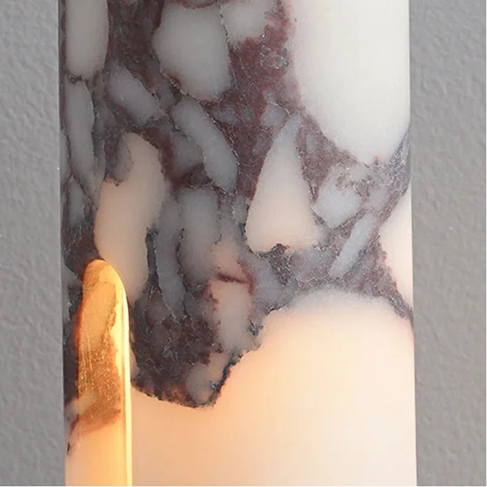Glem Cylindrical Long Marble Pendant Light | Celestre
