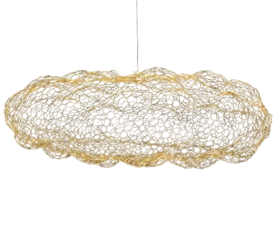 Avro Mesh Cloud Pendant Light Gold | Celestre