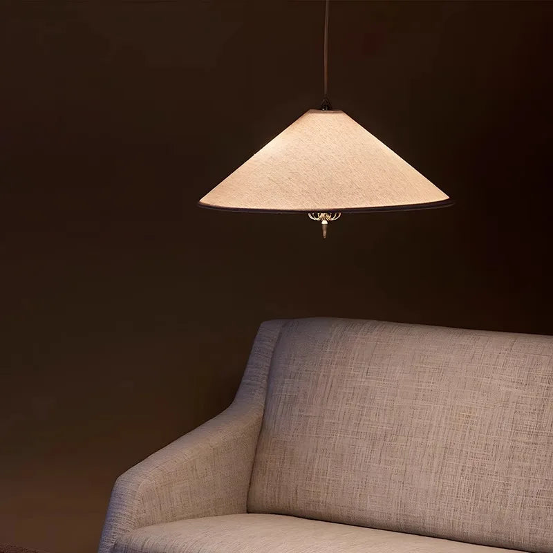 Tina Conical Fabric Pendant Light | Celestre