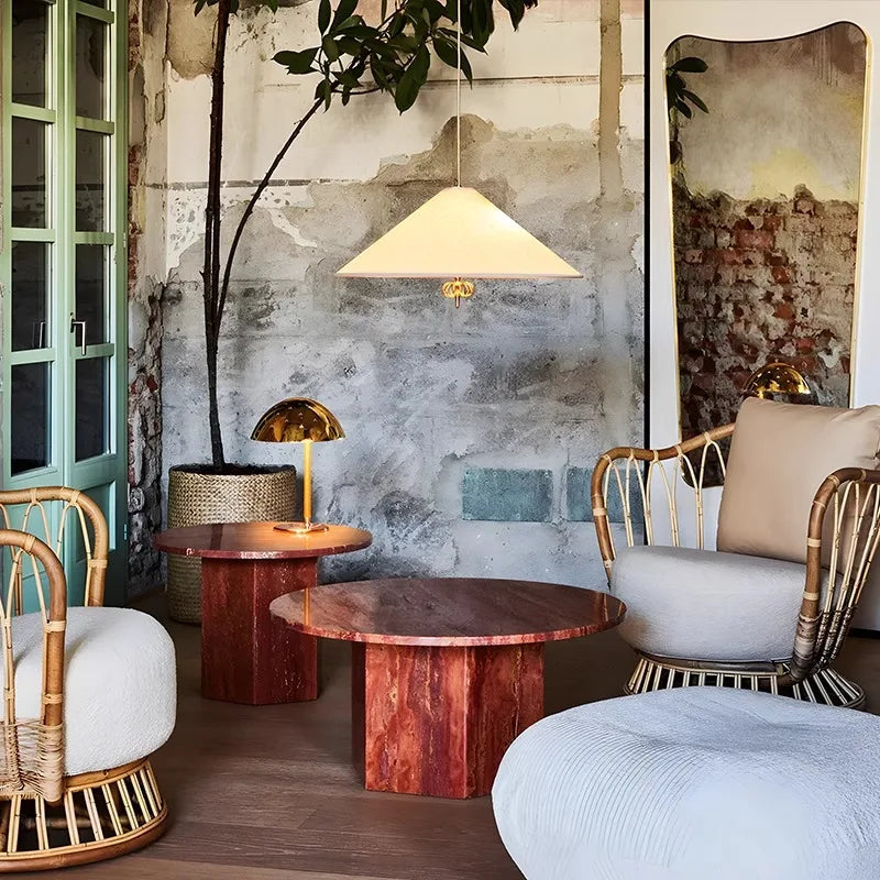Tina Conical Fabric Pendant Light | Celestre