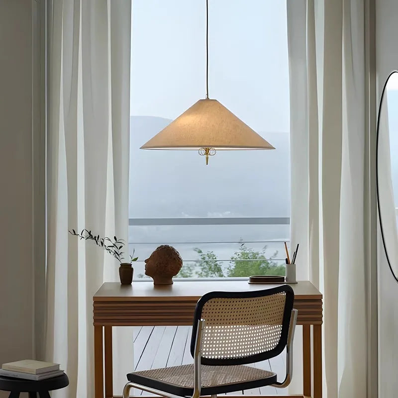 Tina Conical Fabric Pendant Light D 62 cm | Celestre