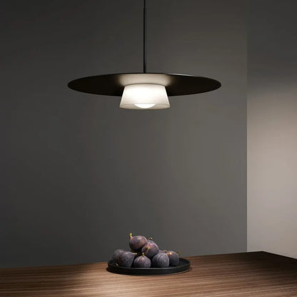Ilex Round Saucer Pendant Light Black | Celestre