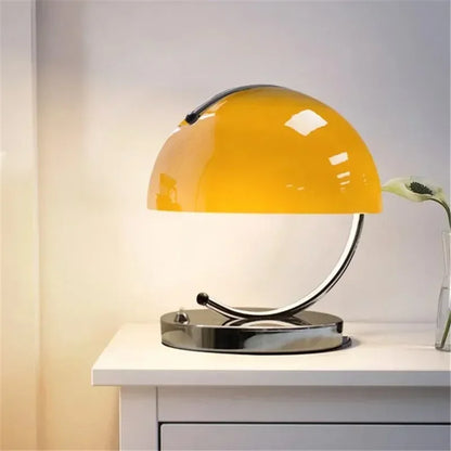 Lesi C Curve Dome Table Lamp Yellow | Celestre