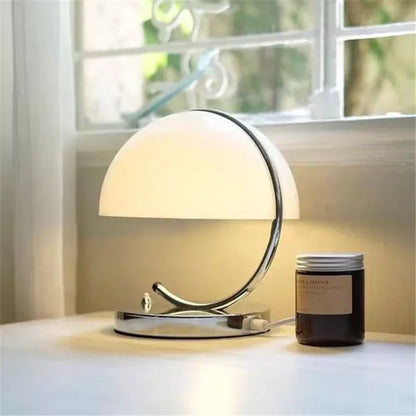 Lesi C Curve Dome Table Lamp White | Celestre