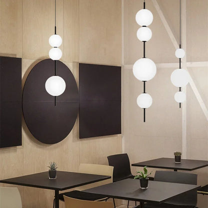 Kiri Vertical Stacked Globe Pendant Light | Celestre