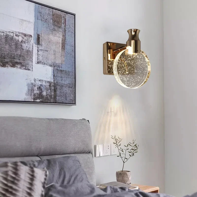 Vexi Crystal Lens Wall Light | Celestre