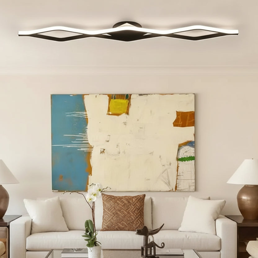 Saza Linear Wave Ceiling Light | Celestre