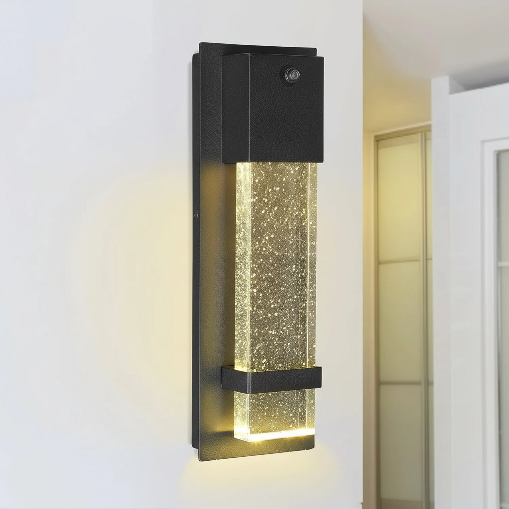 Duse Outdoor Rectangular Wall Light Dusk To Dawn | Celestre