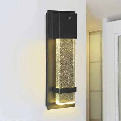 Duse Outdoor Rectangular Wall Light Dusk To Dawn | Celestre