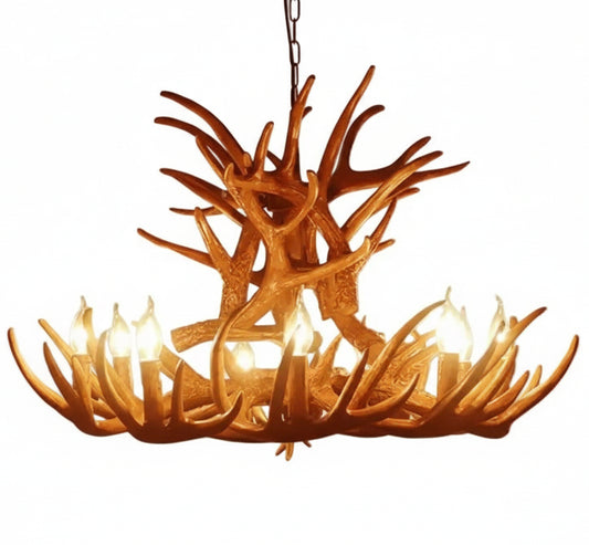 Ovle Retro Deer Antlers Candle Chandelier | Celestre