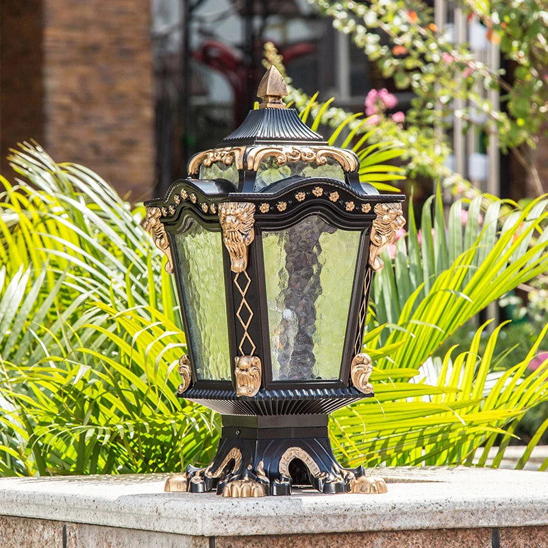 Verzi Lantern Tapered Pillar Light | Celestre
