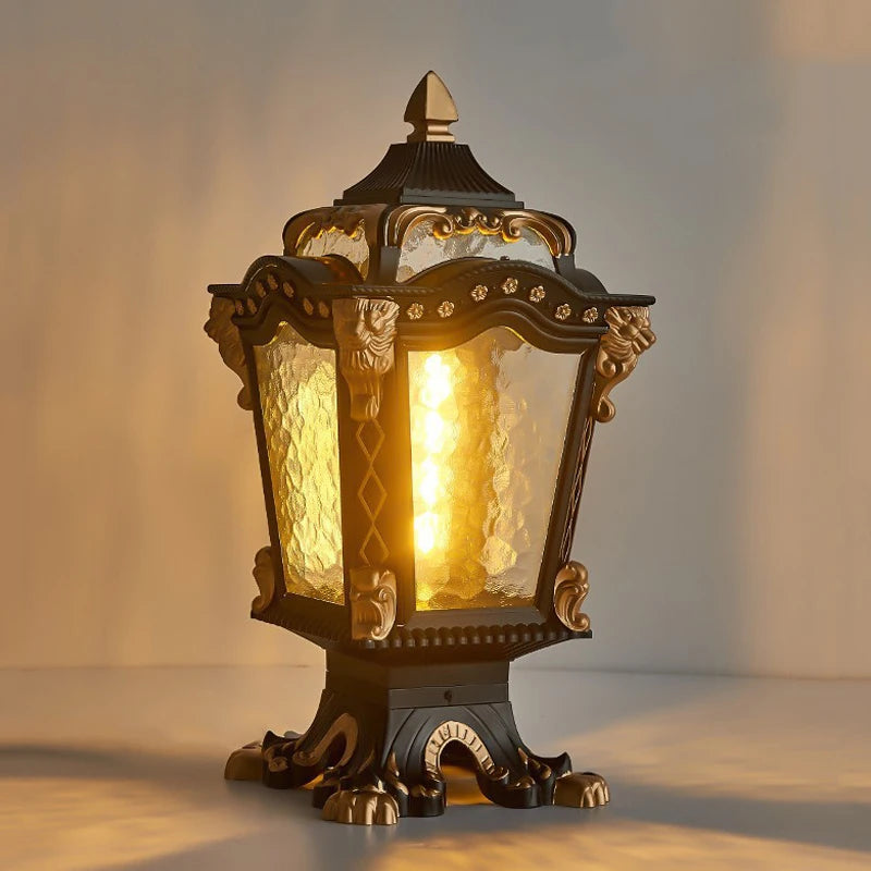 Verzi Lantern Tapered Pillar Light | Celestre