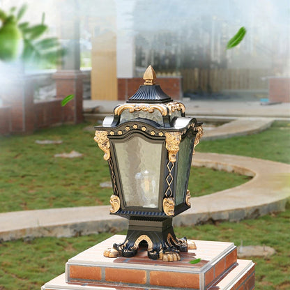 Verzi Lantern Tapered Pillar Light | Celestre