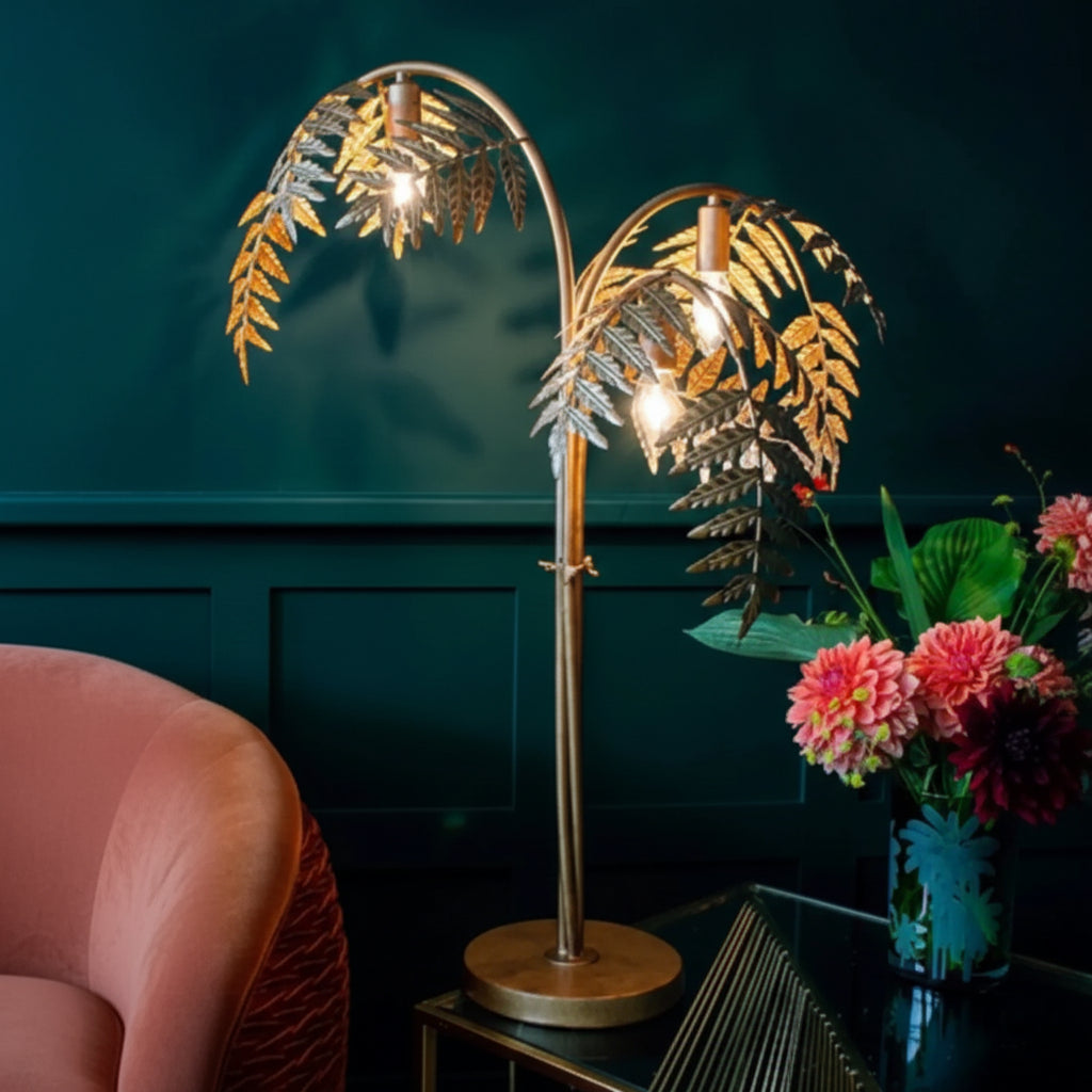 Delo Retro Palm Leaf Lamp Table Lamp | Celestre