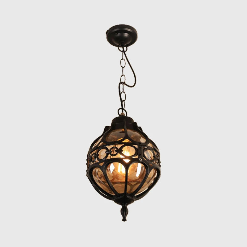 Bazi Globe Cage Outdoor Pendant Light | Celestre