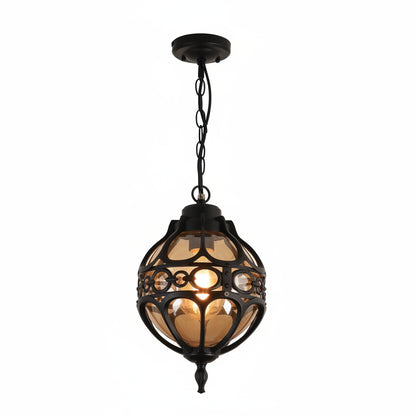 Bazi Globe Cage Outdoor Pendant Light | Celestre