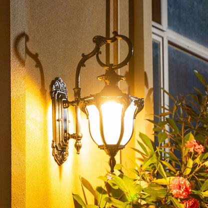 Dele Scrollwork Lantern Outdoor Wall Light | Celestre