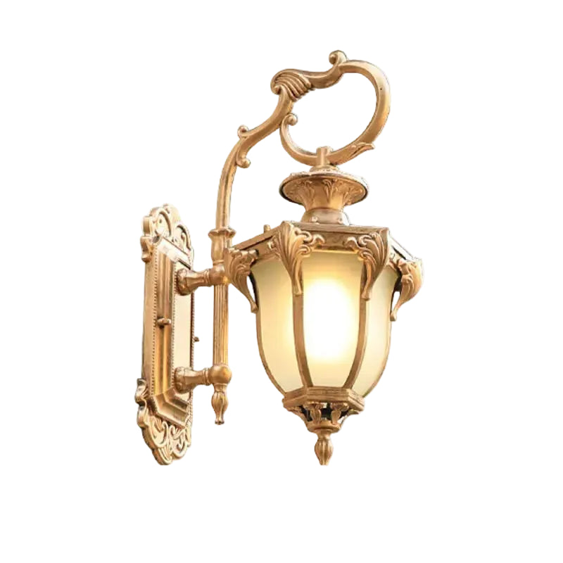 Dele Scrollwork Lantern Outdoor Wall Light | Celestre