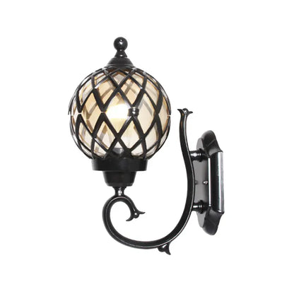 Wavo Lantern Globe Outdoor Wall Light | Celestre