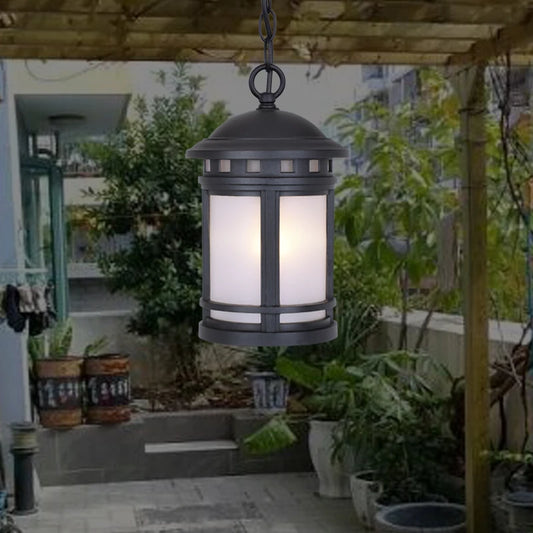 Hese Etched Lantern Outdoor Pendant Light | Celestre