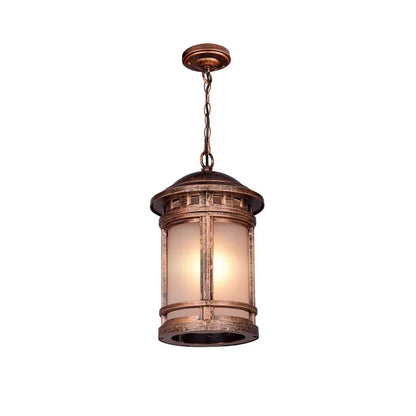 Hese Etched Lantern Outdoor Pendant Light | Celestre