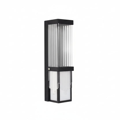 Duza Vertical Fluted Outdoor Wall Light H 40 cm | Celestre