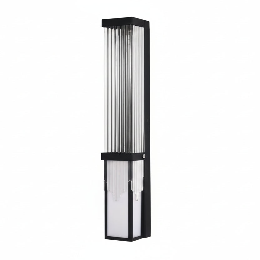 Duza Vertical Fluted Outdoor Wall Light H 60 cm | Celestre