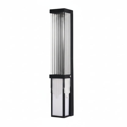 Duza Vertical Fluted Outdoor Wall Light H 60 cm | Celestre