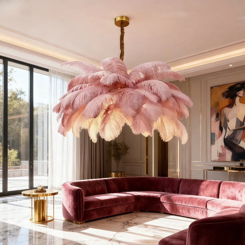Eiro Nordic Feather Chandelier | Celestre