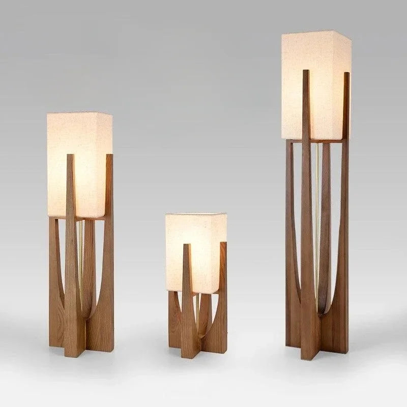 Novra Nordic Solid Wood Floor Lamp | Celestre