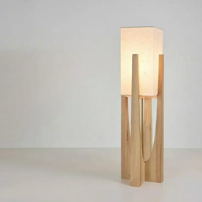 Novra Nordic Solid Wood Floor Lamp Walnut 82 cm | Celestre