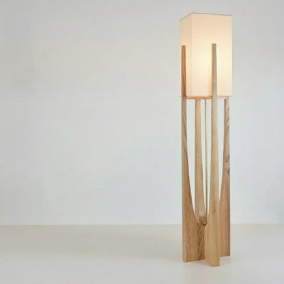 Novra Nordic Solid Wood Floor Lamp Walnut 145 cm | Celestre
