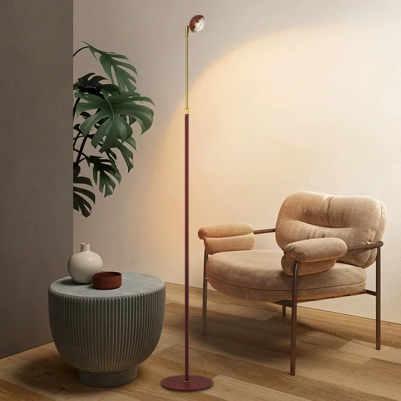 Lesa Spotlight Long Floor Lamp Red | Celestre
